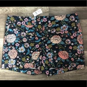 Loft Floral Print Shorts Size 10 NWT